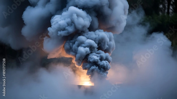 Obraz smoke from the fire image background