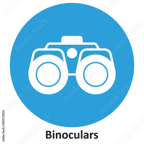 Fototapeta Binoculars Vector icon which can easily modify or edit