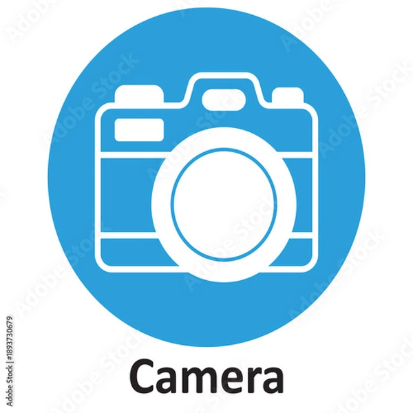 Fototapeta Camera Vector icon which can easily modify or edit