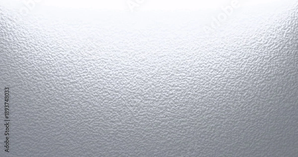Obraz Frosted glass surface with silver ice pattern background. Gradient glossy rough material effect.
