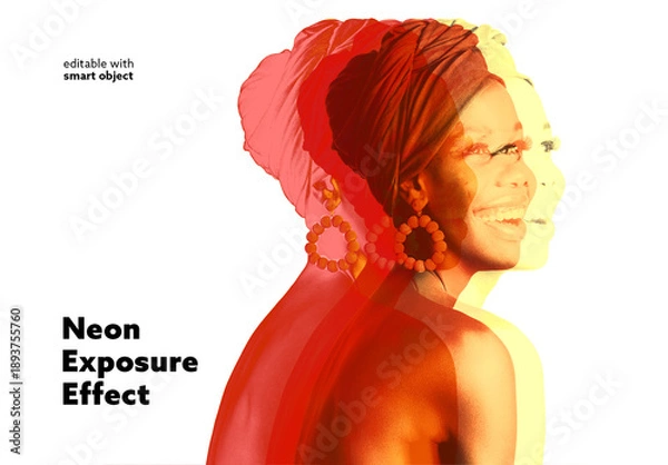 Obraz Neon Exposure Photo Effect