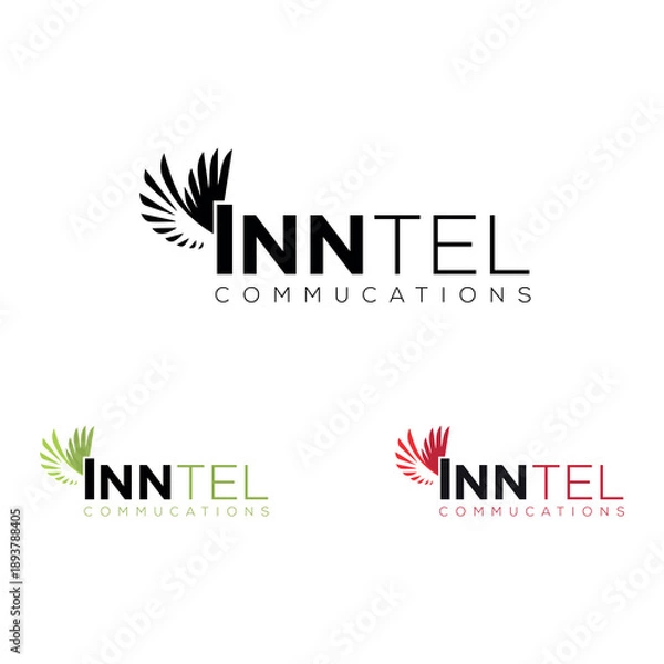 Obraz Company logo design with cloud and technology concept vector