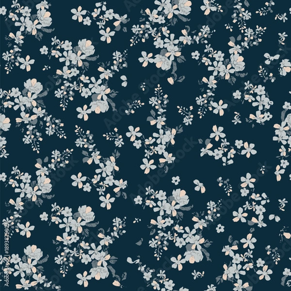 Fototapeta All Over Flower Vector Print