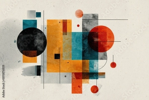 Obraz Abstract Geometric Shapes Combination