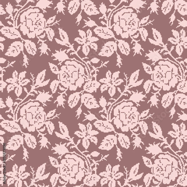 Fototapeta All Over Flower Vector Print