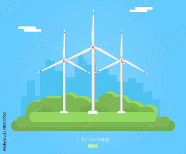 Obraz Windmills banner