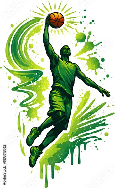 Obraz Graffiti-Basketballspieler