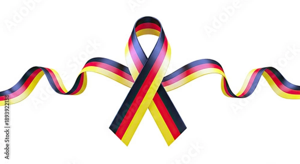 Obraz German Flag Ribbon
