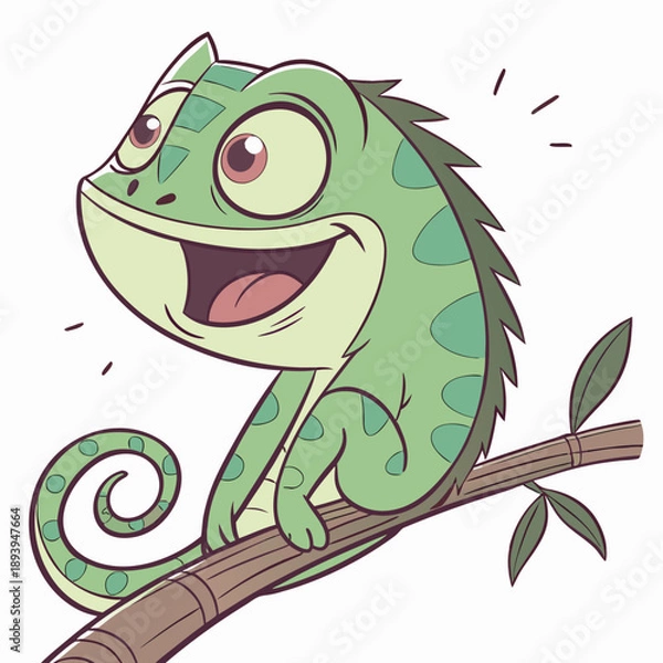 Obraz A cute smiling lizard