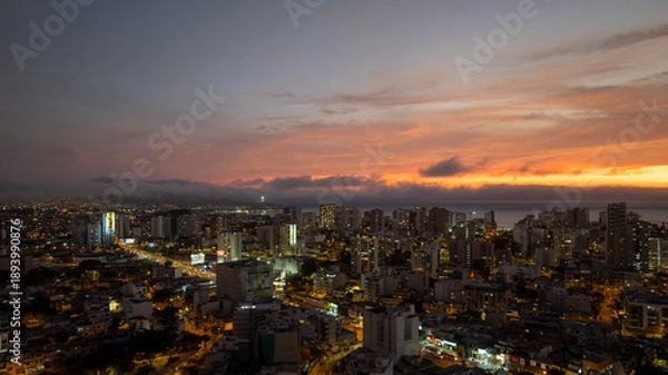 Obraz Atardecer al sur de Lima