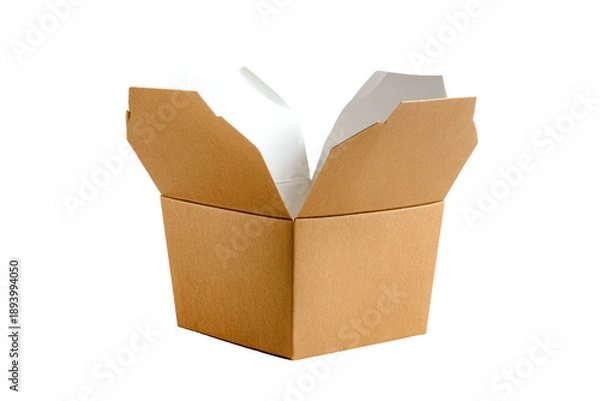 Obraz Open cardboard takeout container (1)