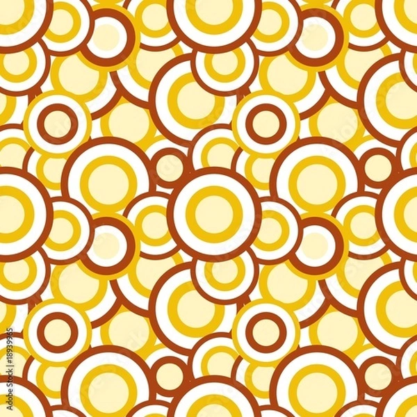 Obraz Seamless vector texture with circles