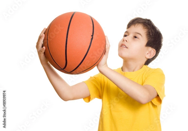Obraz Shooting a basketball