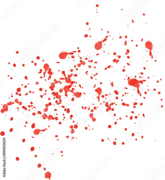 Obraz Red paint splatter element