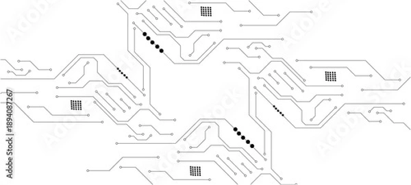 Fototapeta circuit board background