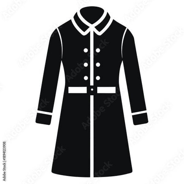 Obraz black and white coat