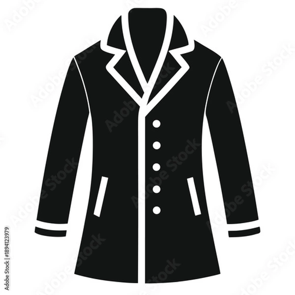 Obraz Overcoat silhouette