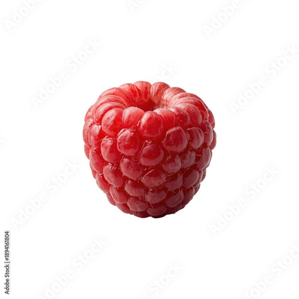 Obraz Fresh red raspberry on transparent background