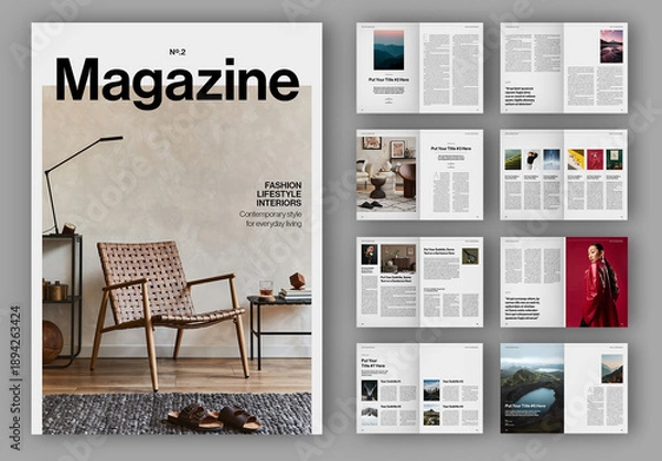 Obraz Magazine Layout