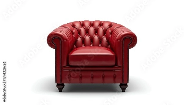Fototapeta leder sessel 3d