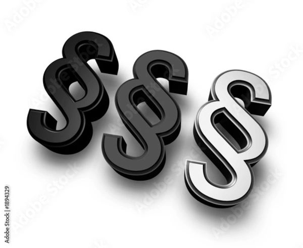 Obraz paragraph 3d sign