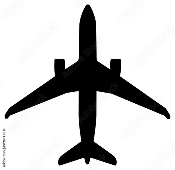 Obraz Airplane | Vector Silhouette Art