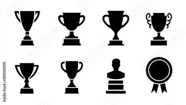 Obraz silver trophy cup