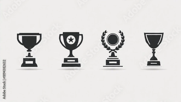 Obraz trophy cup icon