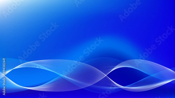 Fototapeta abstract blue wave