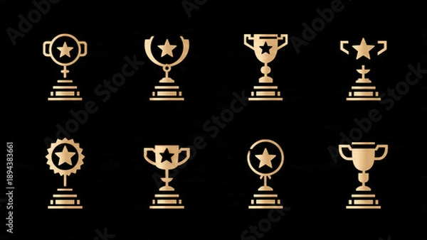 Obraz trophy cup icon