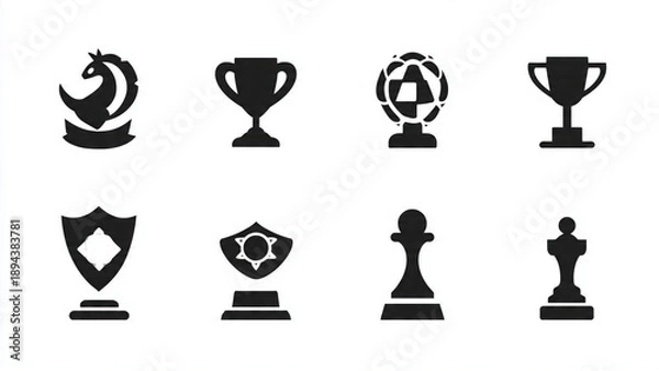 Obraz trophy cup icon