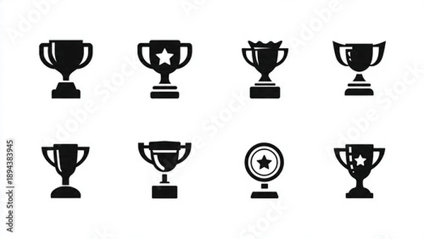Obraz trophy cup icon