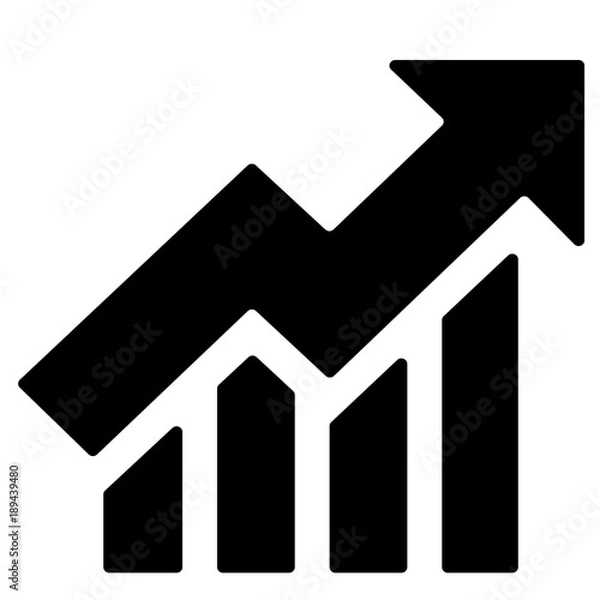 Obraz Aktienkurs, Piktogramm