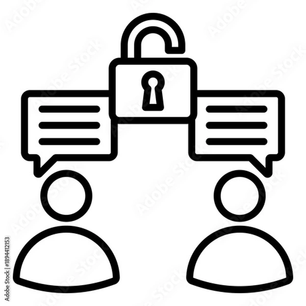 Fototapeta Openness Icon