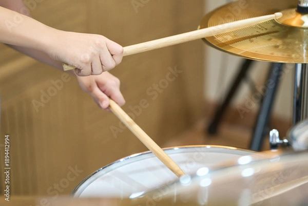 Fototapeta 음악연습실의 한 장면