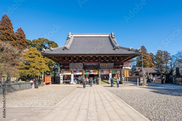 Obraz 参道から望む成田山新勝寺 光明堂の風景