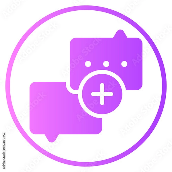 Obraz speech gradient icon