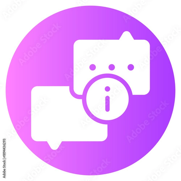 Obraz info gradient icon