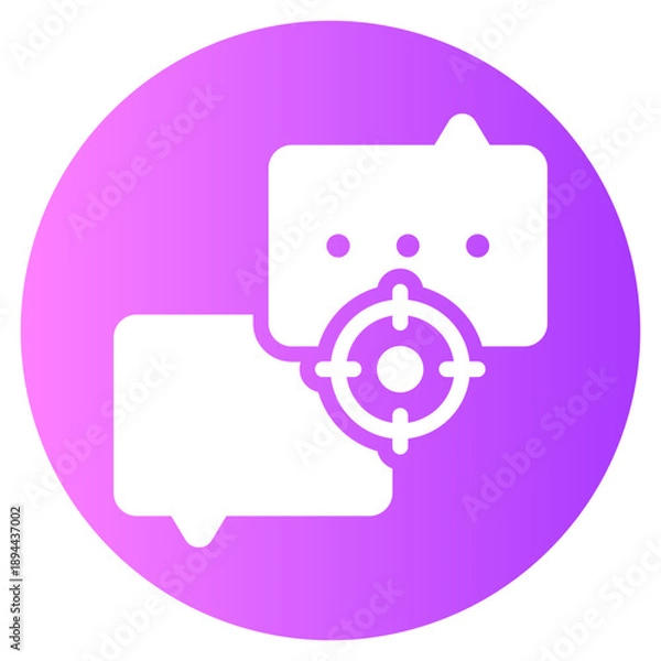 Obraz target gradient icon