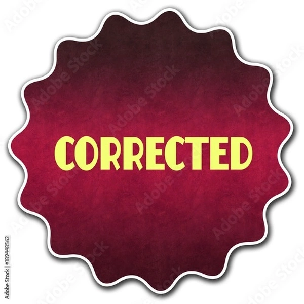 Obraz CORRECTED round badge
