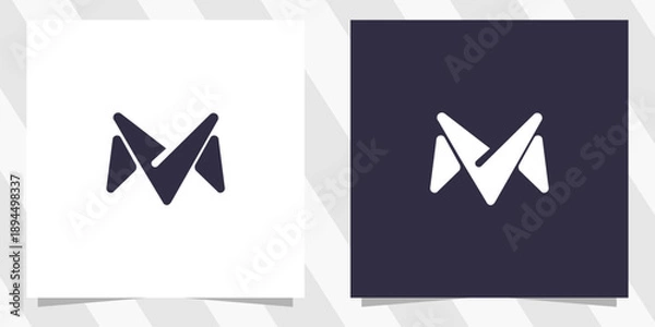 Obraz letter m logo design vector