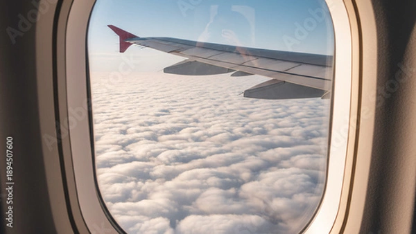 Obraz from inside the airplane