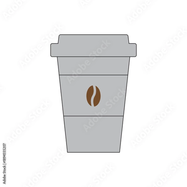 Fototapeta cofee icon grey