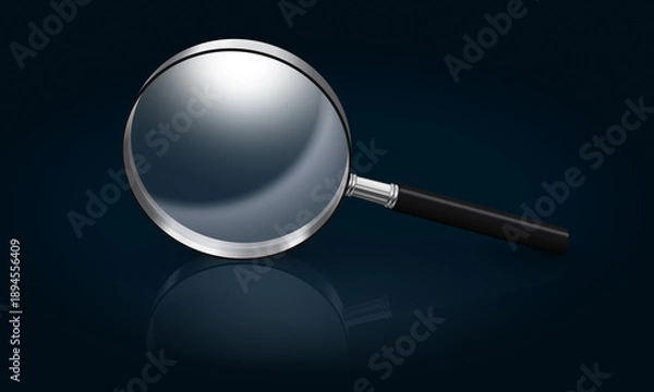 Obraz 虫メガネ、検索・調査や発見をイメージ