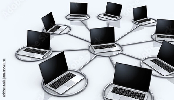 Obraz ノートパソコンのネットワーク