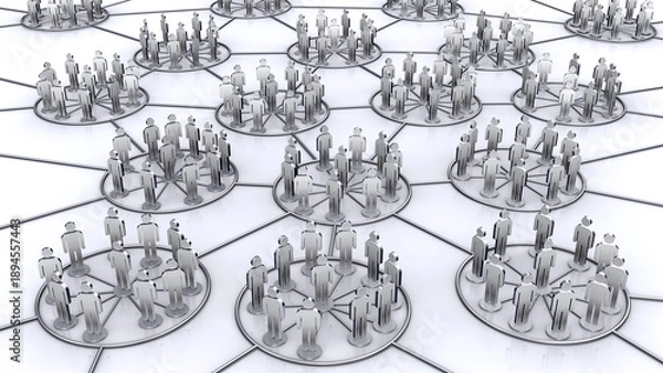 Obraz 人型アイコンのネットワーク