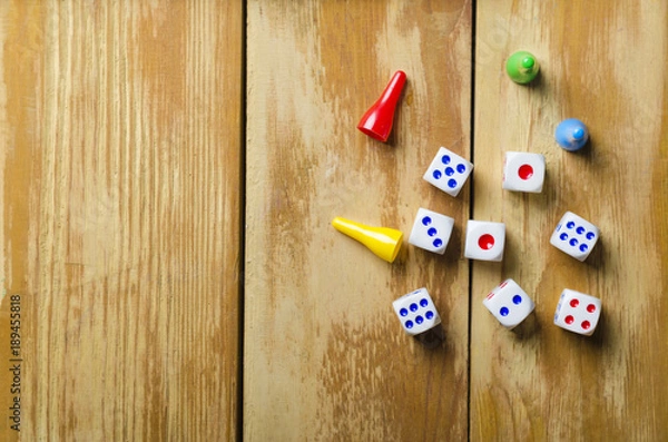 Obraz Board game with dice