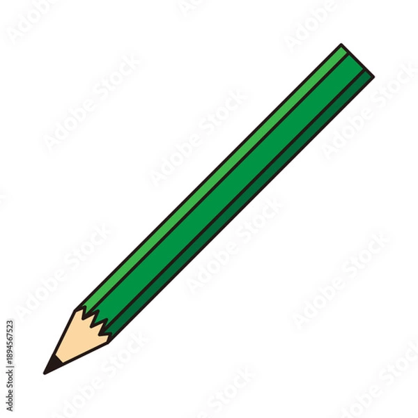 Obraz シンプルな鉛筆のイラスト