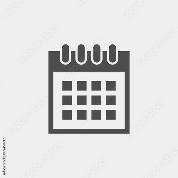 Fototapeta Calendar flat vector icon