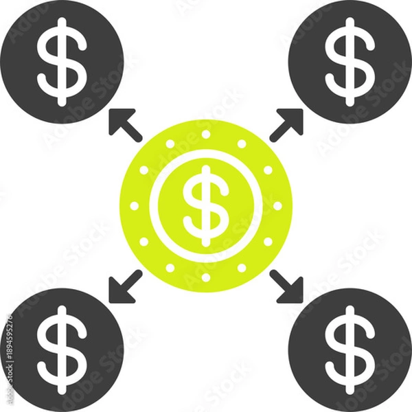 Obraz Distribution Icon